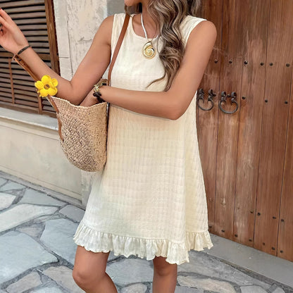 Robe d'été à volants fluides pour femmes Chic und Stil