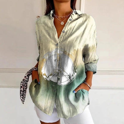 Blouse femme légère avec motif Peace Chic und Stil
