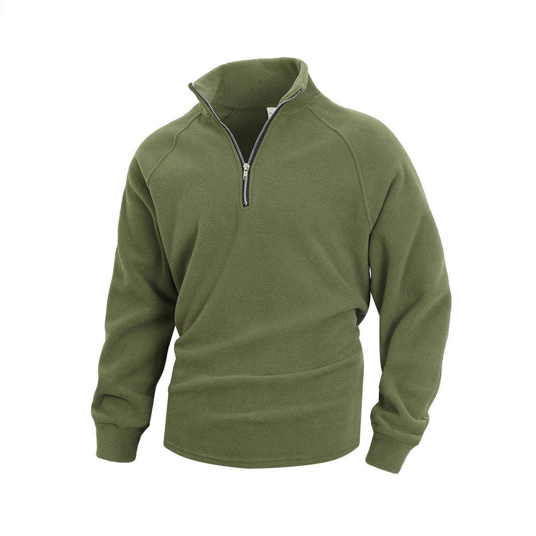 Men's fleece pullover with half-zip Chic und Stil