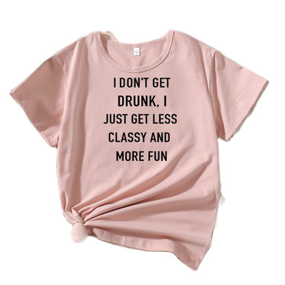 Dames Casual Humour Citation T-shirt Chic und Stil
