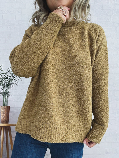 Pull en tricot chauffant pour femmes avec coupe décontractée et design structuré Chic und Stil