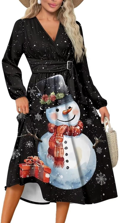 Robe maxi femme avec motif animal coloré et accents floraux Chic und Stil