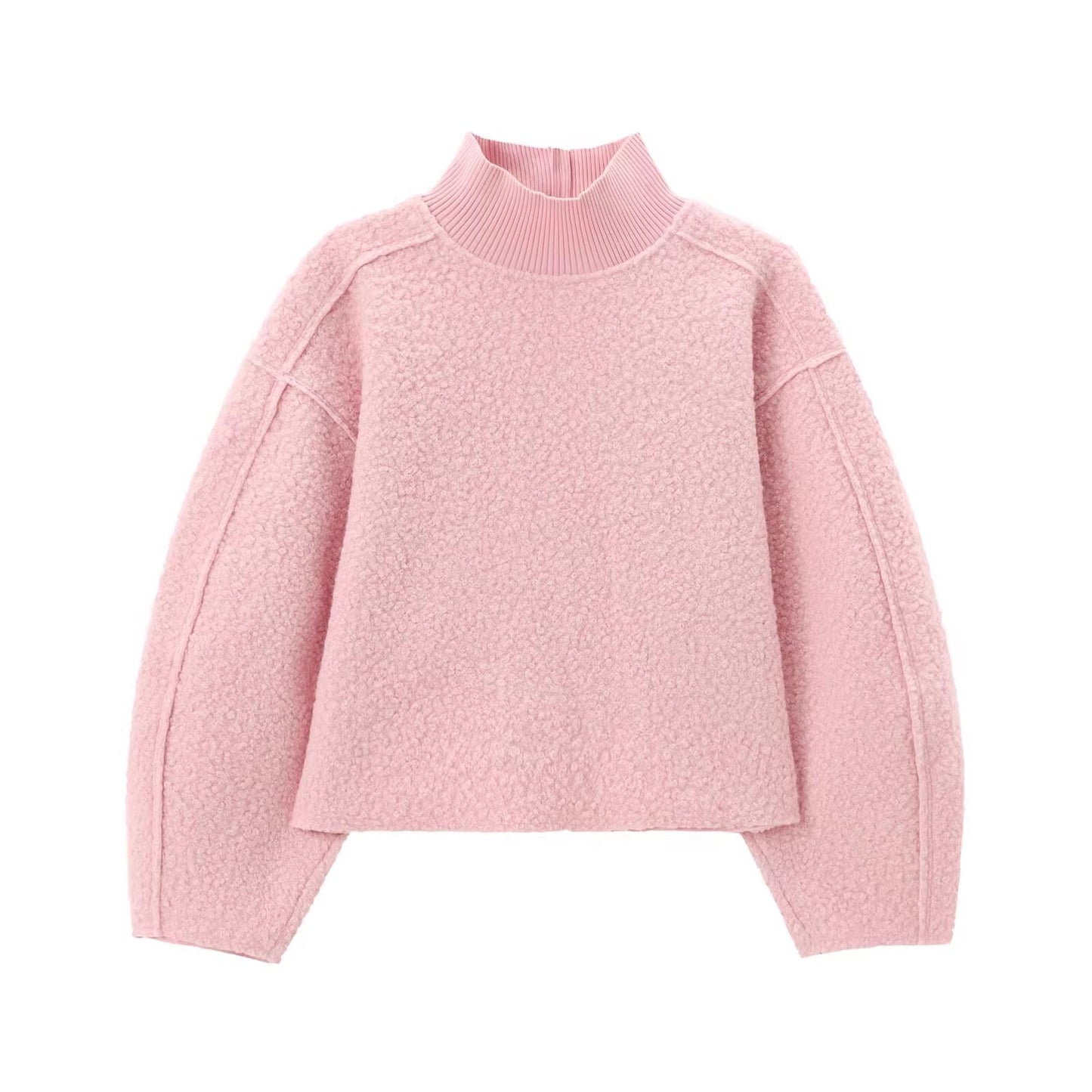 Pull en grosse maille pour femmes à col montant Chic und Stil