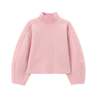 Pull en grosse maille pour femmes à col montant Chic und Stil