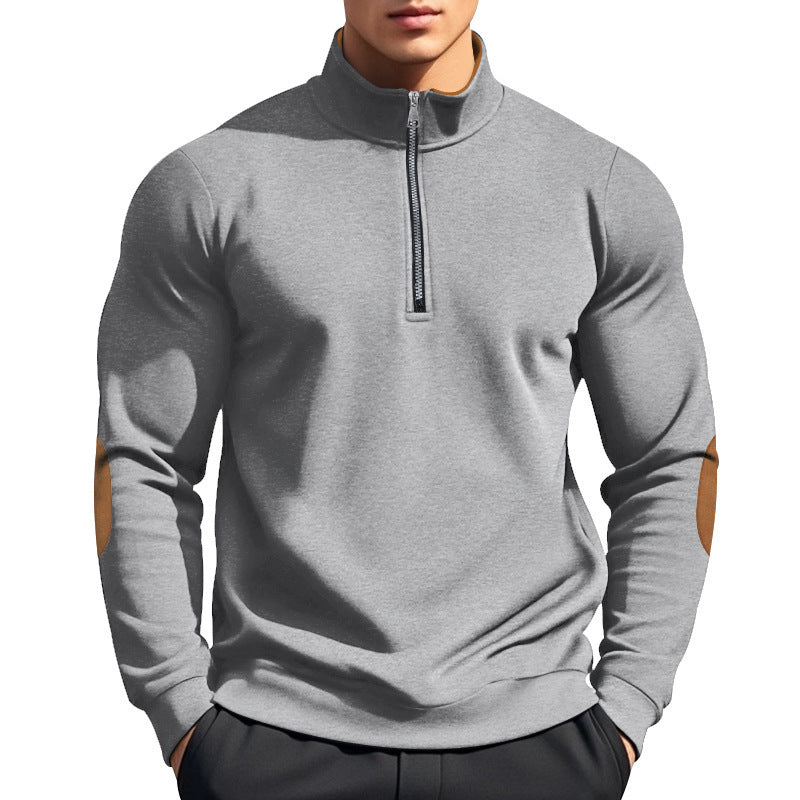 Men's functional pullover with high collar and zipper Chic and style