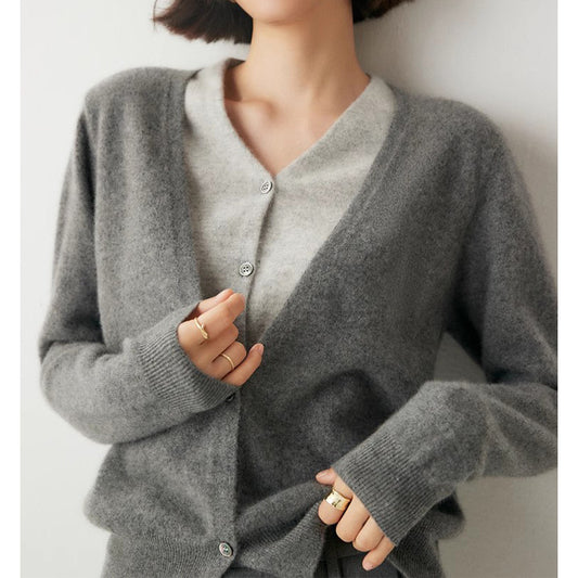 Cardigan doux en tricot pour femmes Chic und Stil