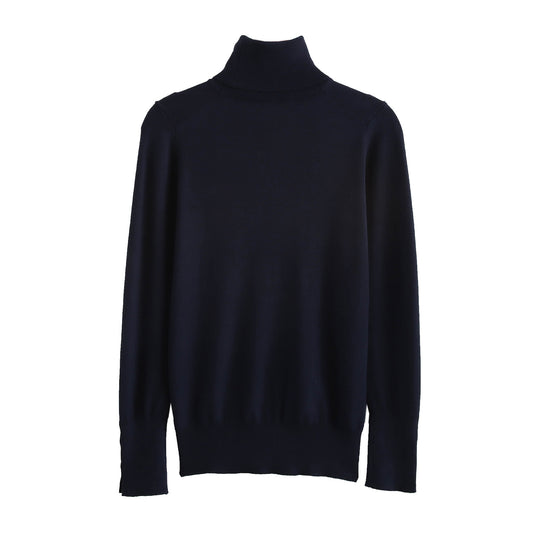 Pull à col roulé pour dames avec des détails de boutons élégants Chic und Stil