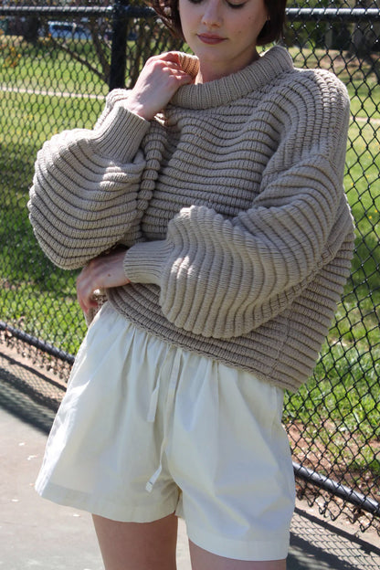 Pull femme décontracté en tricot structurel avec coupe oversize Chic und Stil