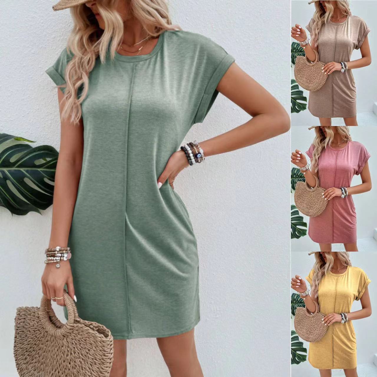 Robe courte décontractée à manches courtes Chic und Stil