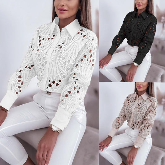 Blouse élégante pour femmes avec un design unique à découpe Chic und Stil