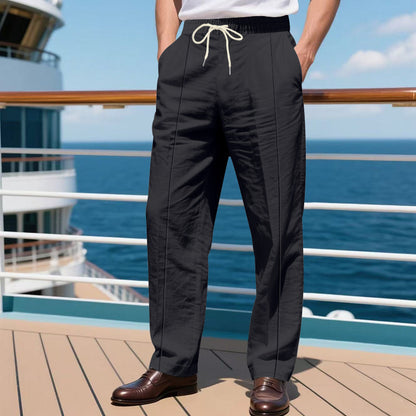 Men's elegant casual pants with adjustable waistband Chic and Style