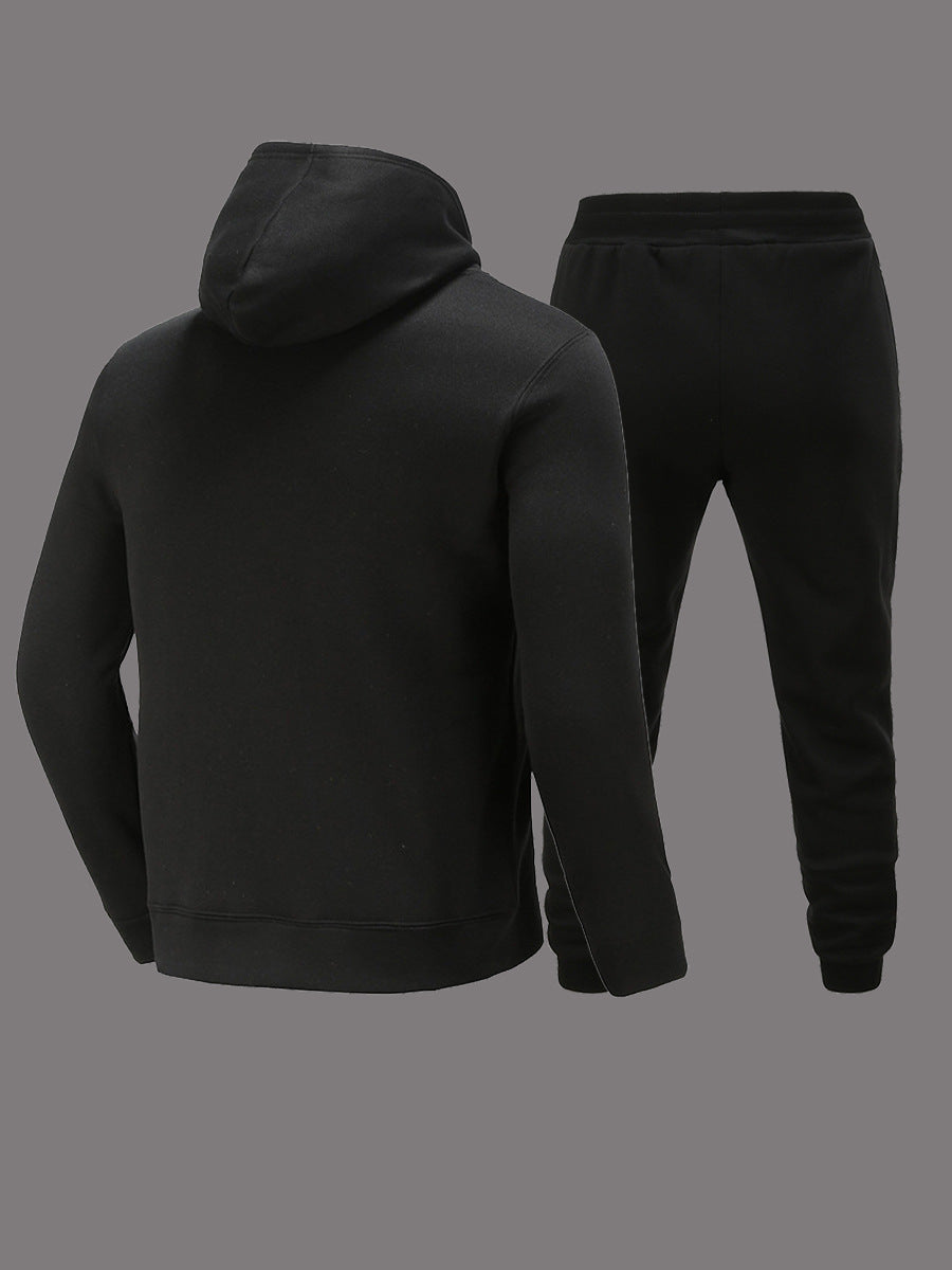 Hooded jacket and jogger pants set for women with a striking woven design Chic and Style