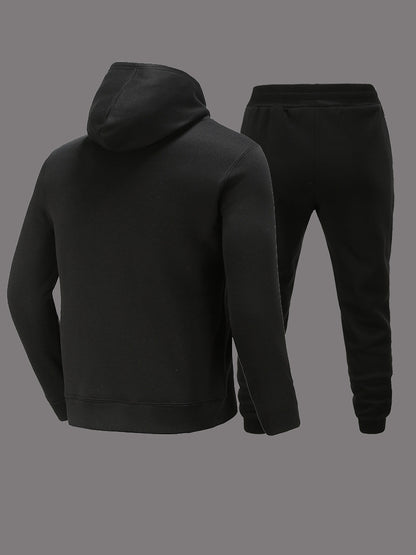 Hooded jacket and jogger pants set for women with a striking woven design Chic and Style