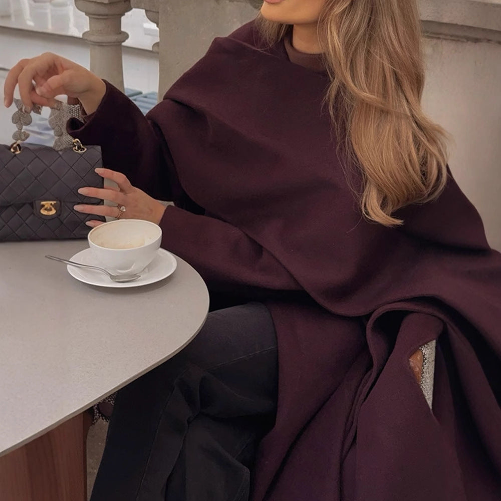 Dames élégant sur-jacket avec coupe asymétrique Chic und Stil