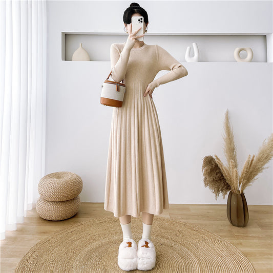 Robe maxi pour femmes avec un design en fines côtes et une coupe étroite Chic und Stil