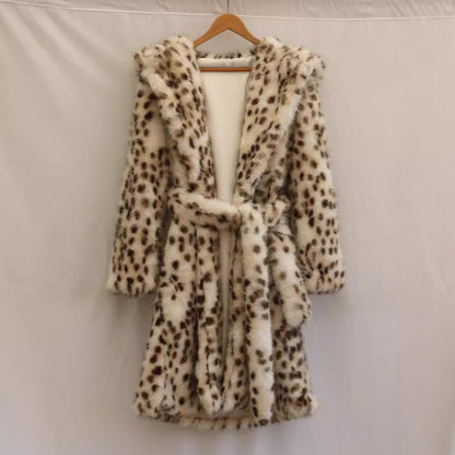 Ladies Comfortable Fur Robe Chic and Style