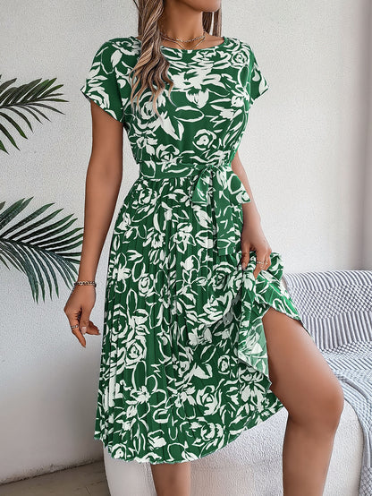 Robe A-ligne pour femmes avec détail en noeud Chic und Stil