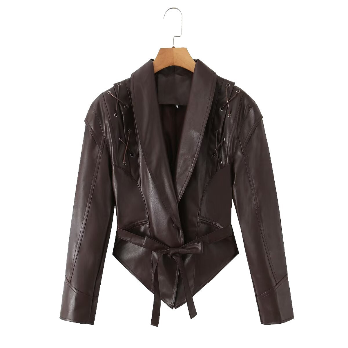 Blazer en cuir designer pour femmes Chic und Stil