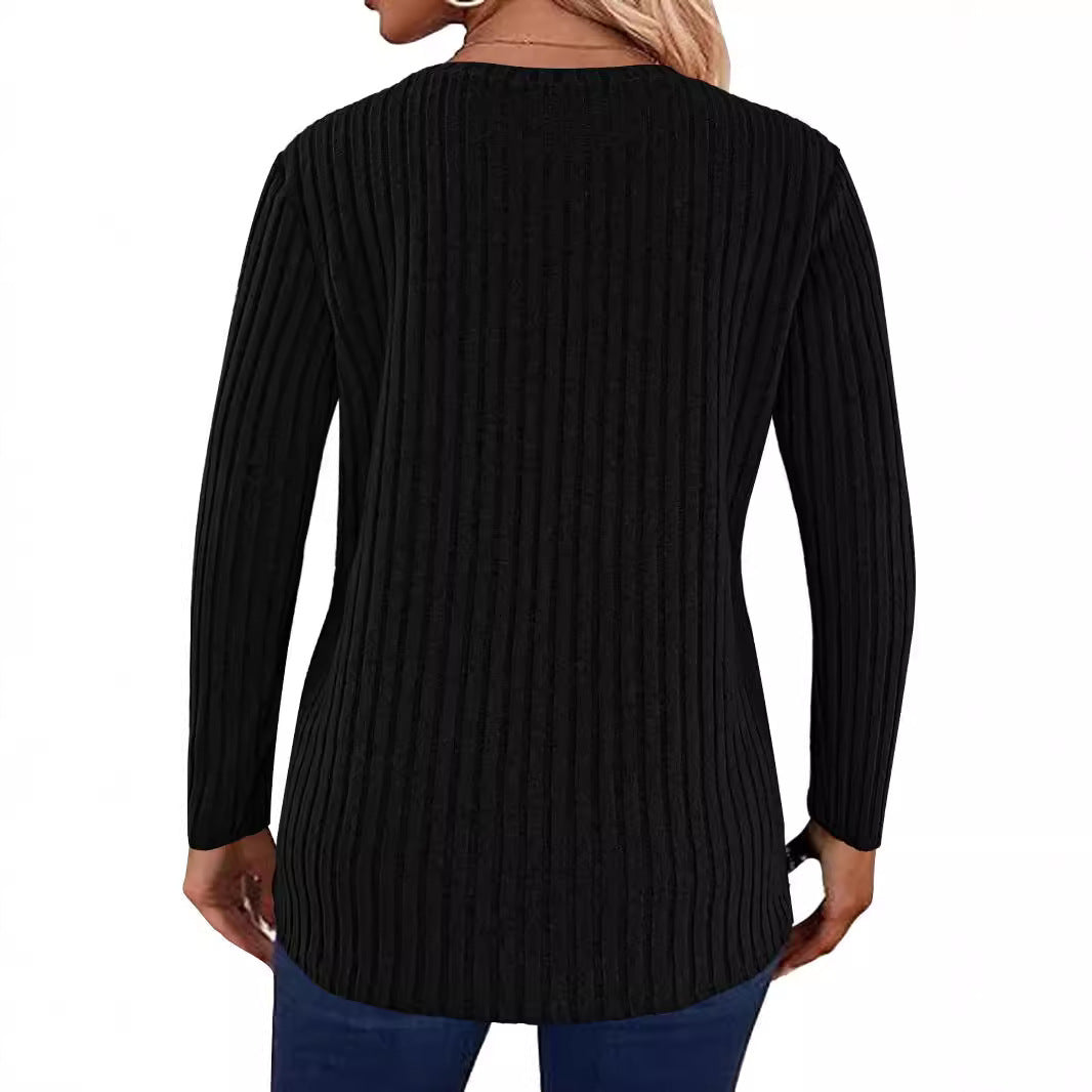 Pull en tricot pour femmes avec détails en boutons Chic und Stil
