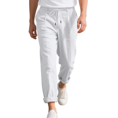 Casual beach pants for men with elastic waist and handy side pockets Chic und Stil