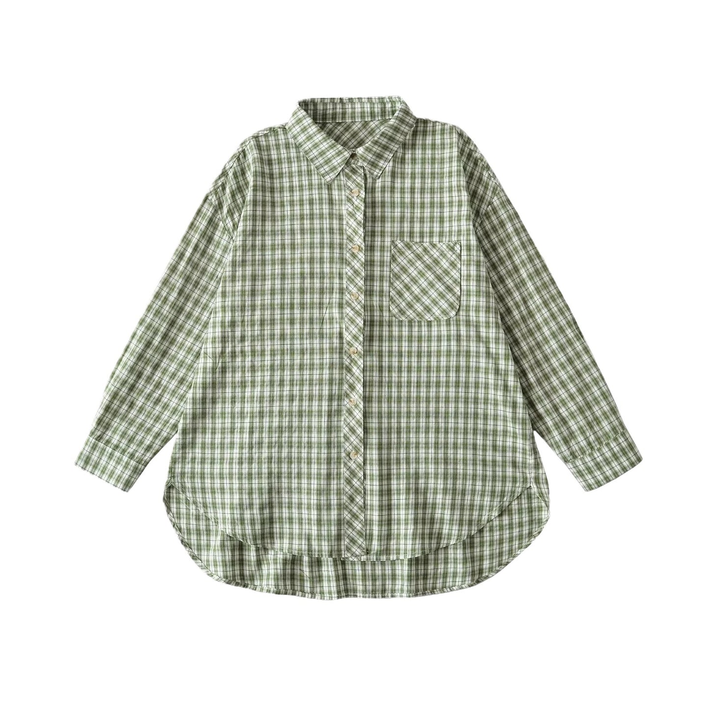 Chemise à carreaux pour femmes avec coupe tendance et poche poitrine Chic und Stil