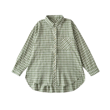 Chemise à carreaux pour femmes avec coupe tendance et poche poitrine Chic und Stil