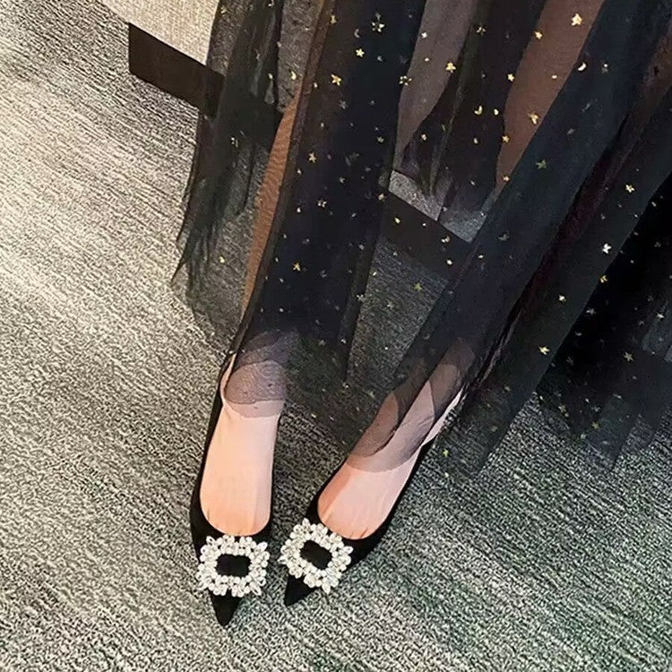 Dames élégantes escarpins avec incrustations de strass scintillantes et design moderne Chic und Stil