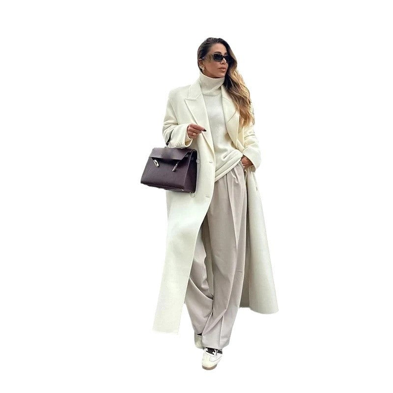 Women Elegant and Fluid Wide Pants with Matching Blazer Chic and Style