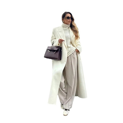 Women Elegant and Fluid Wide Pants with Matching Blazer Chic and Style
