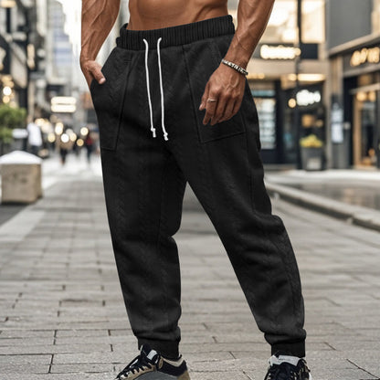 Comfortable training pants for men with side pockets and drawstring Chic and Style