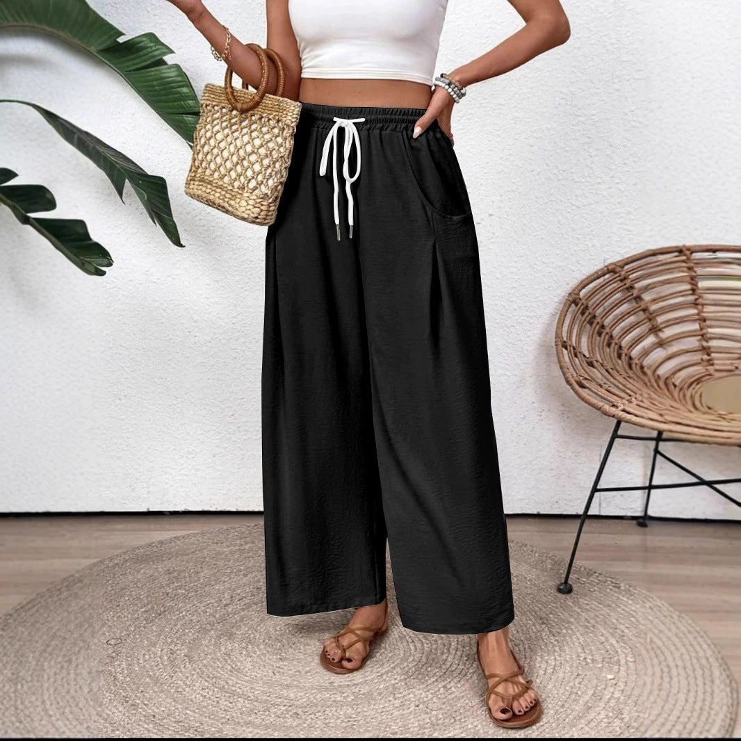 Ladies casual chic lounge wide pants