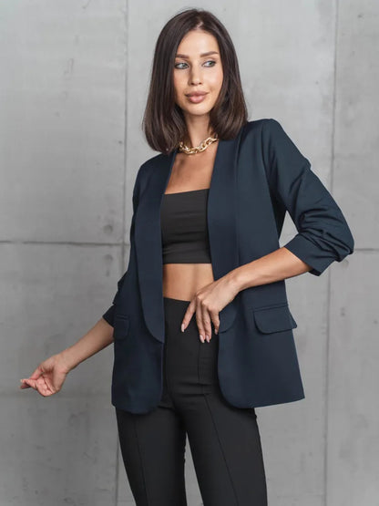 Dames Blazer moderne avec coupe élégante et poches latérales Chic und Stil