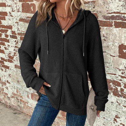 Pull-over à capuche et poches en gaufrage pour femmes Chic und Stil