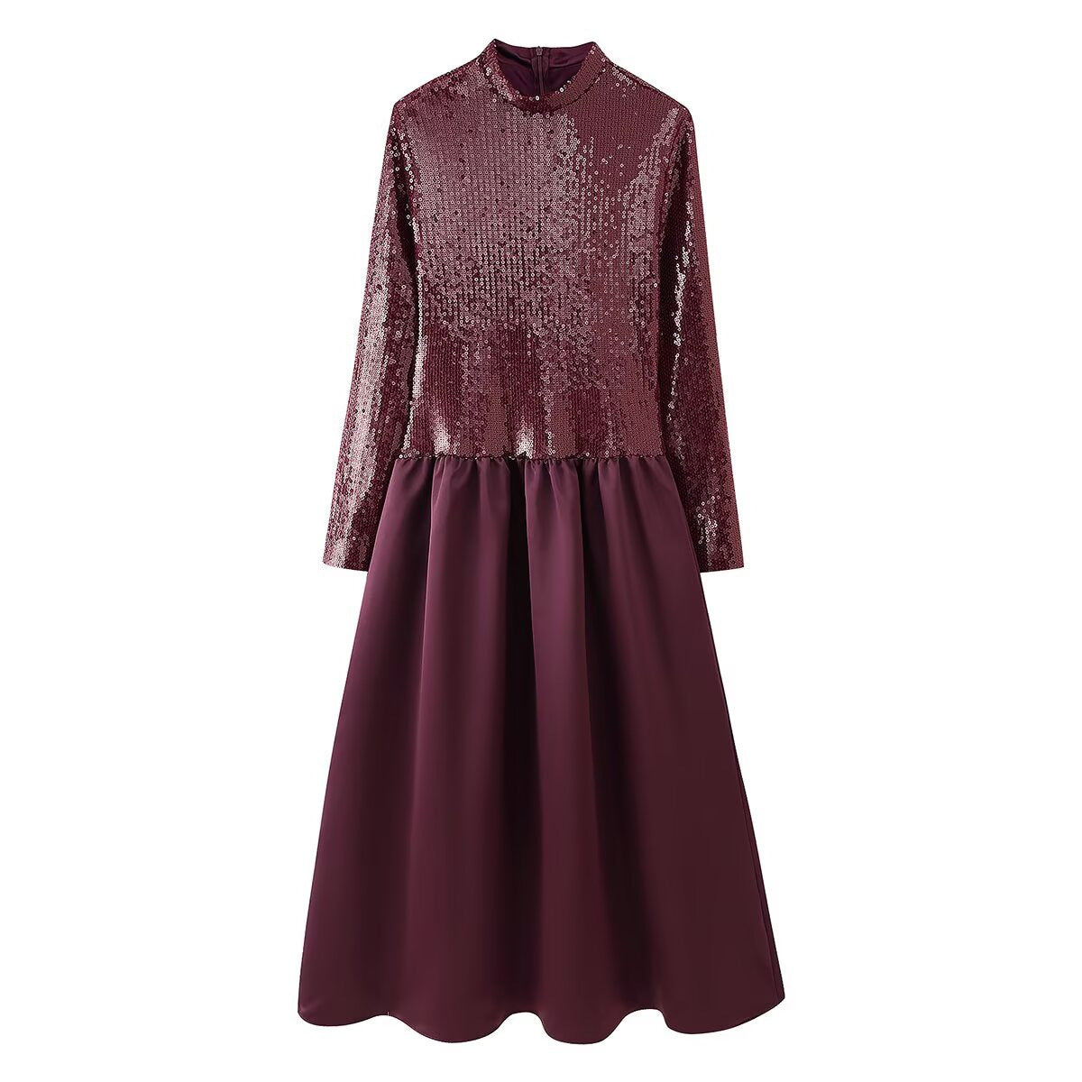 Robe de fête pour femmes avec haut scintillant et jupe évasée Chic und Stil