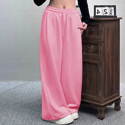 Wide women's jogger pants with elastic waistband Chic and Style