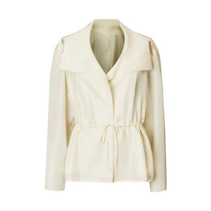Veste cropped en satin élégante pour femme Chic und Stil