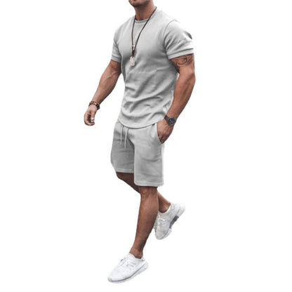 Ensemble d'été sportif pour hommes avec t-shirt respirant et shorts Chic und Stil