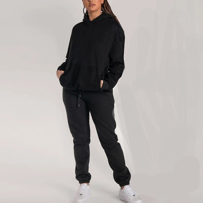 Dames confortable ensemble de hoodie en polaire et de pantalons de jogging Chic und Stil