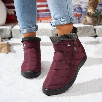 Bottes d'hiver pour femmes avec zip pratique et doublure intérieure douillette Chic und Stil