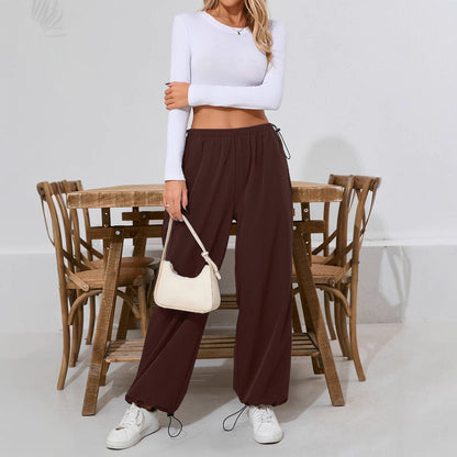Casual pants for women with elastic waist and modern hems Chic and Style