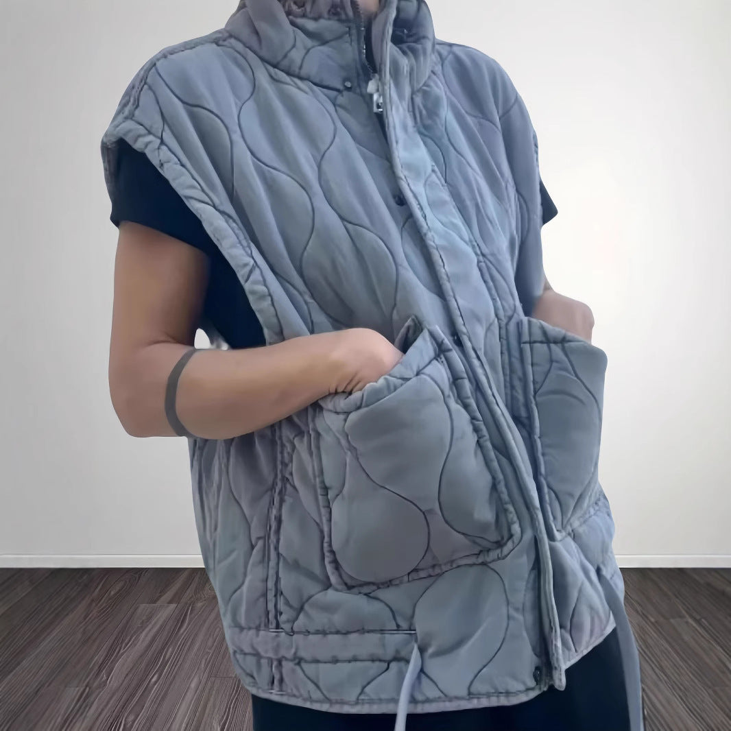 Dames gilet matelassé avec poches pratiques Chic und Stil