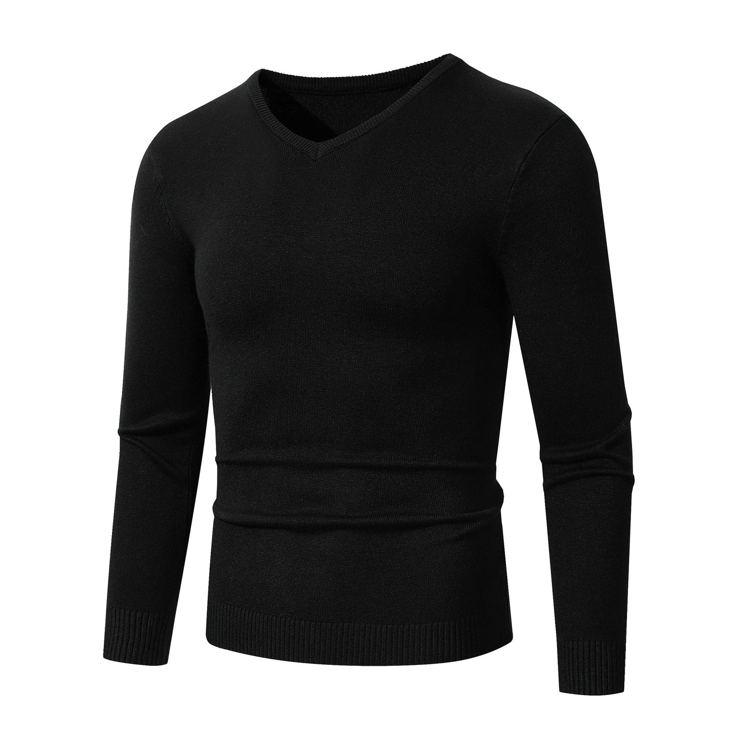 Pull homme élégant à col en V en coton de haute qualité Chic und Stil