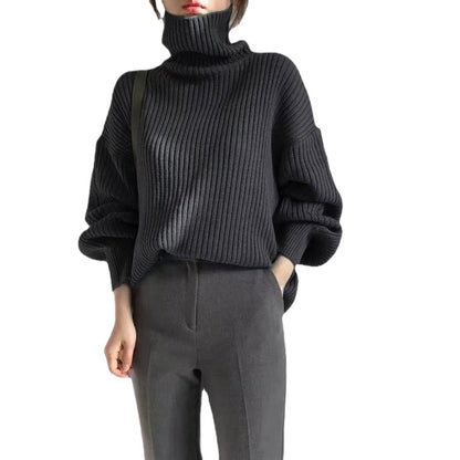 Dames Pull à col roulé moelleux Chic und Stil