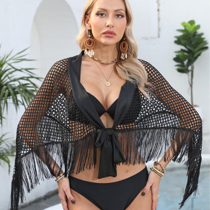Roc de plage en mesh fringé pour femmes Chic und Stil