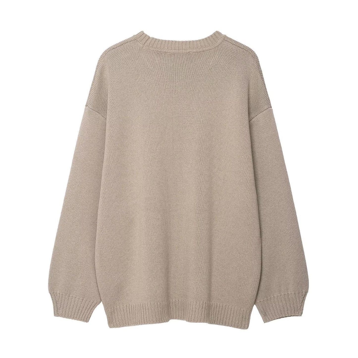 Pull en tricot tendance pour femmes avec coupe décontractée et ourlet large Chic und Stil
