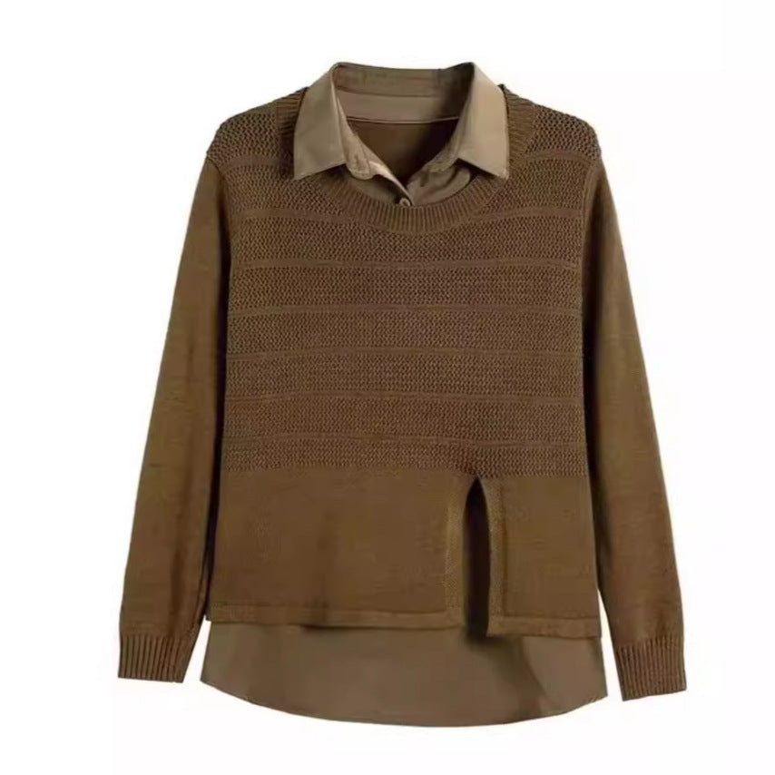 Layered fashion pullover for women with Chic and Style structure