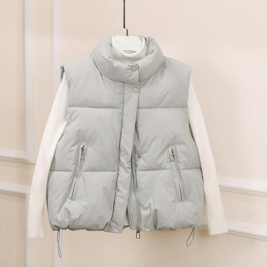 Dames gilet matelassé avec col montant et différentes options de poches Chic und Stil