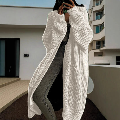 Cardigan long pour femmes avec une coupe décontractée et de grandes poches Chic und Stil
