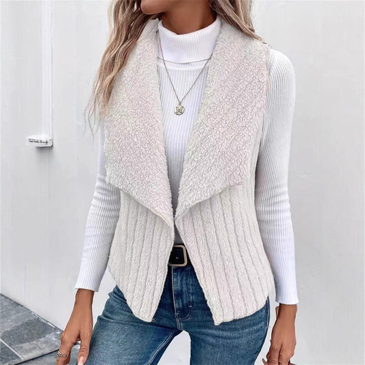 Dames Gilet en Tricot à Devant Ouvert Chic und Stil