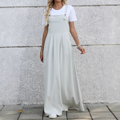 Robe maxi en denim ajustable pour femmes Chic und Stil